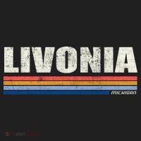 Livonia Michigan Retro Style 1980's Logo Tumbler thumb 3