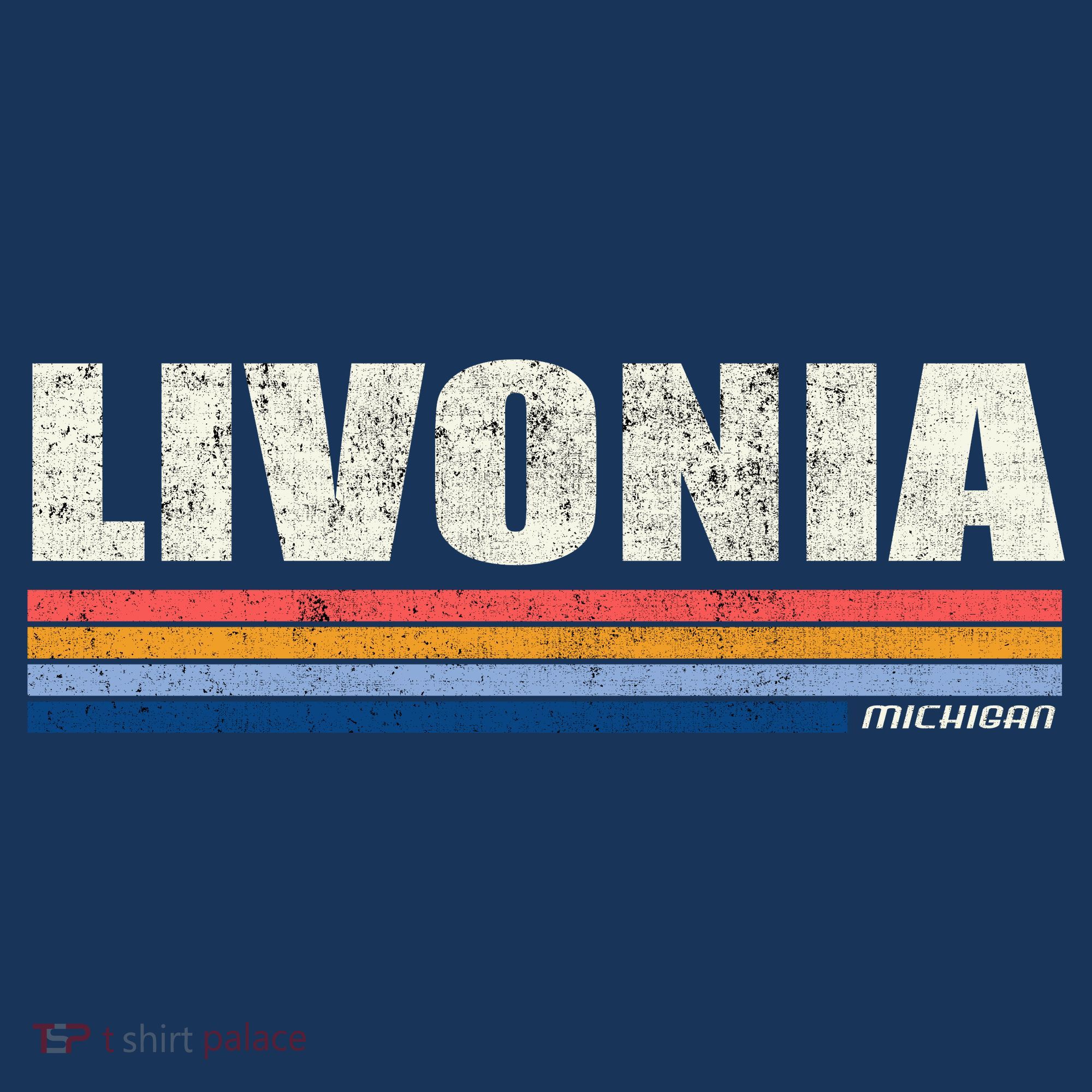 Livonia Michigan Retro Style 1980's Logo Visor