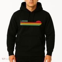 Lansing Michigan Retro Hoodie thumb 2