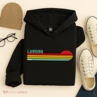 Lansing Michigan Retro Hoodie thumb 4