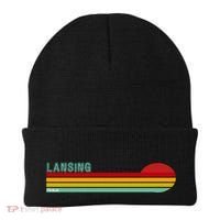 Lansing Michigan Retro Beanie thumb 0