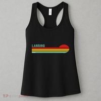 Lansing Michigan Retro Women's Tank Top thumb 3