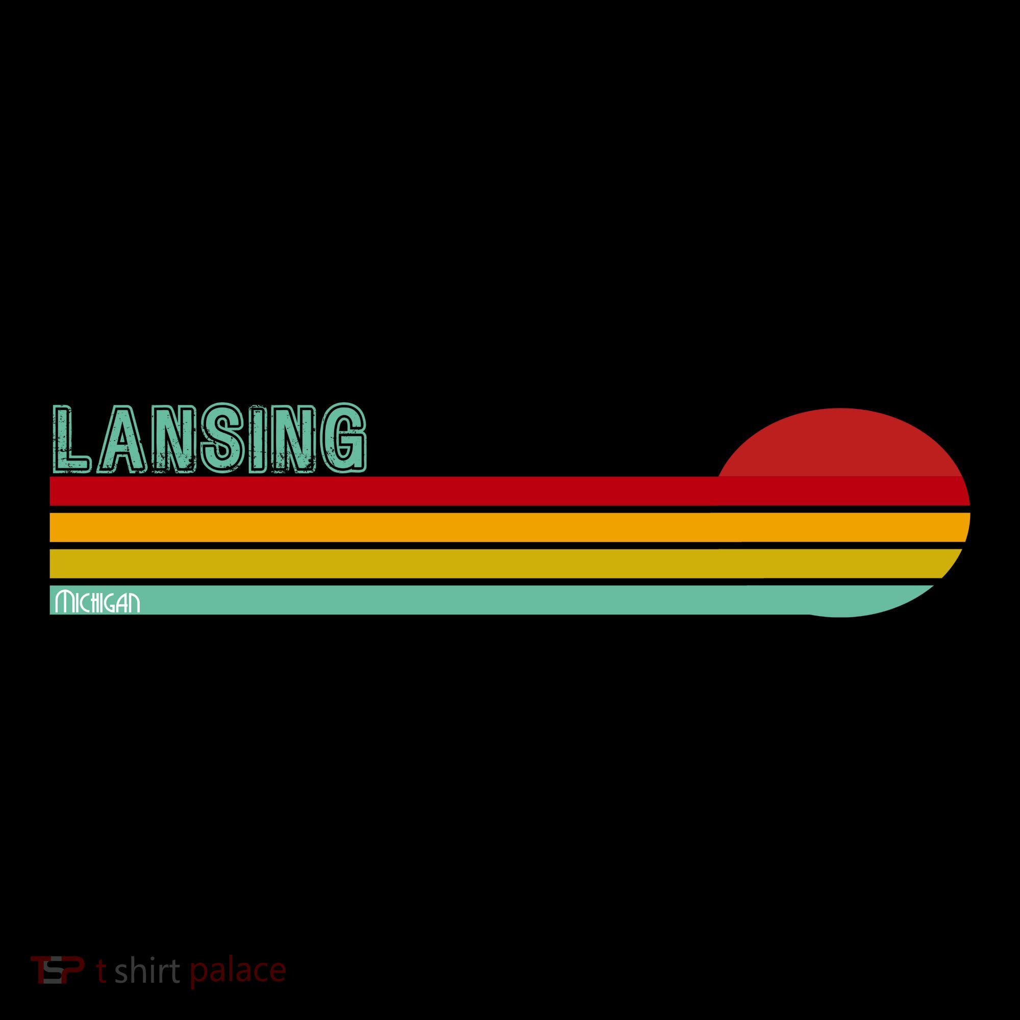 Lansing Michigan Retro Baby Bodysuit