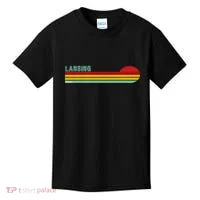 Lansing Michigan Retro Kids T-Shirt thumb 0