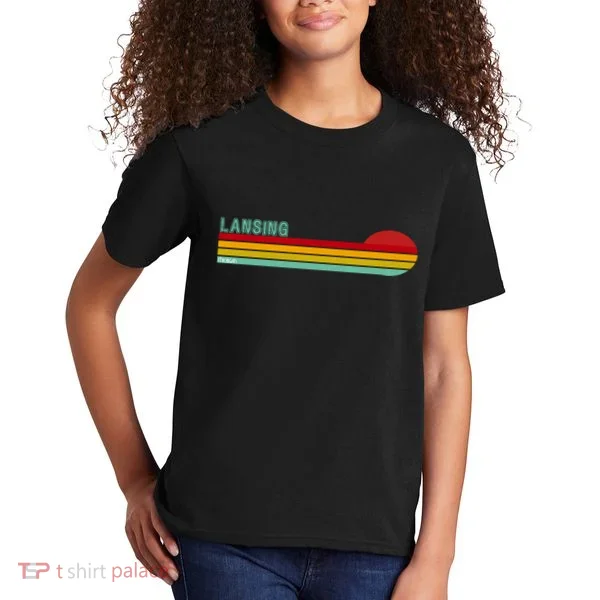 Lansing Michigan Retro Kids T-Shirt