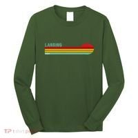 Lansing Michigan Retro Long Sleeve Shirt thumb 0