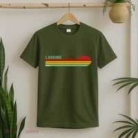 Lansing Michigan Retro T-Shirt thumb 2