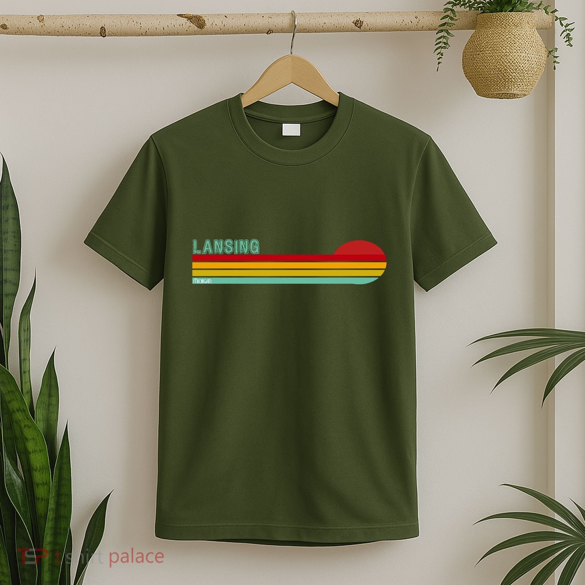 Lansing Michigan Retro T-Shirt