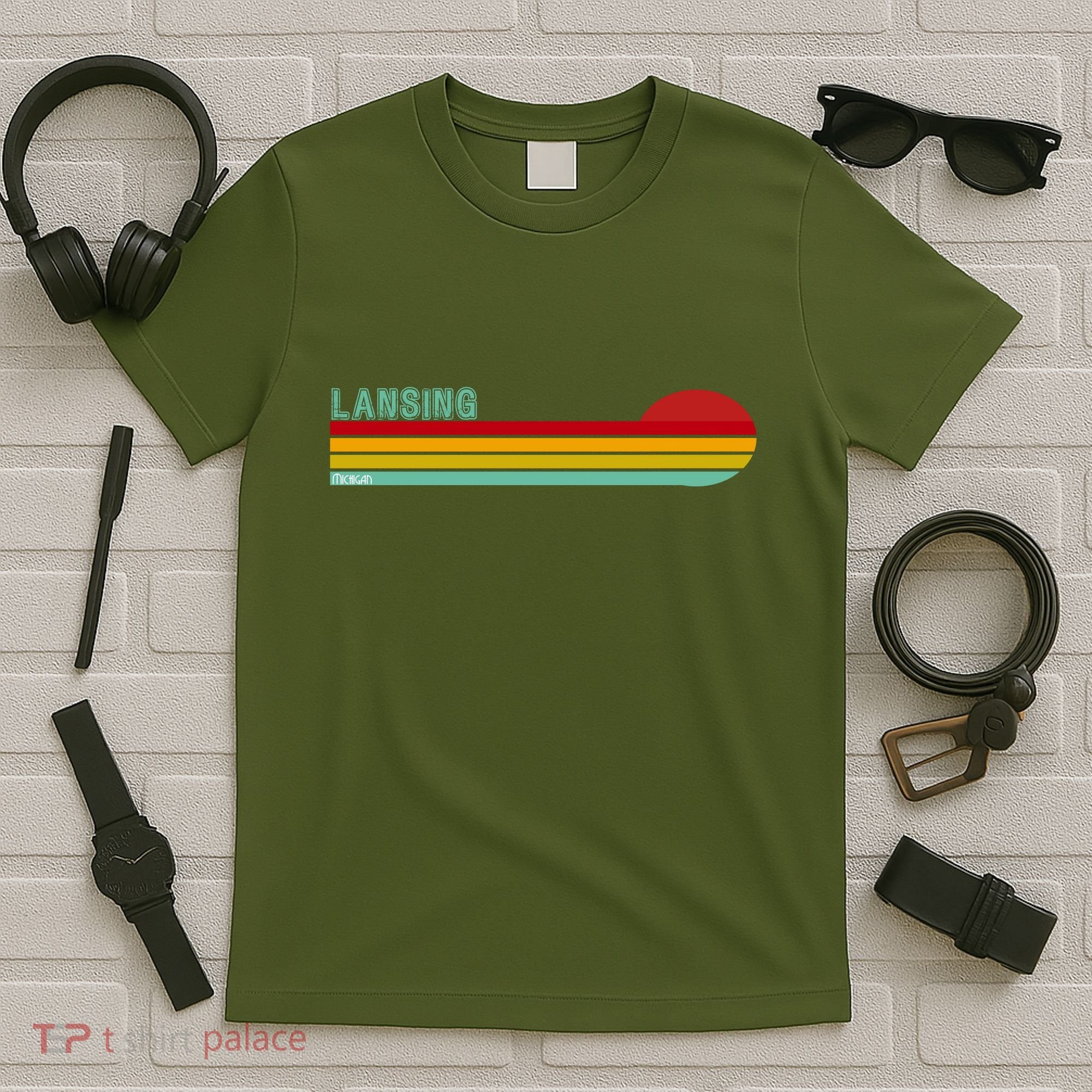 Lansing Michigan Retro T-Shirt