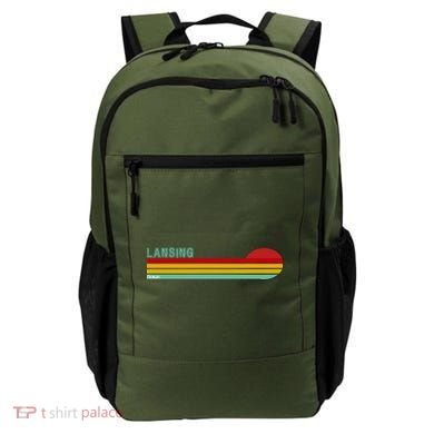 Lansing Michigan Retro Backpack
