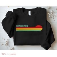Ludington Michigan Retro Sweatshirt thumb 2