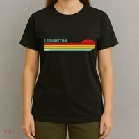Ludington Michigan Retro T-Shirt thumb 4