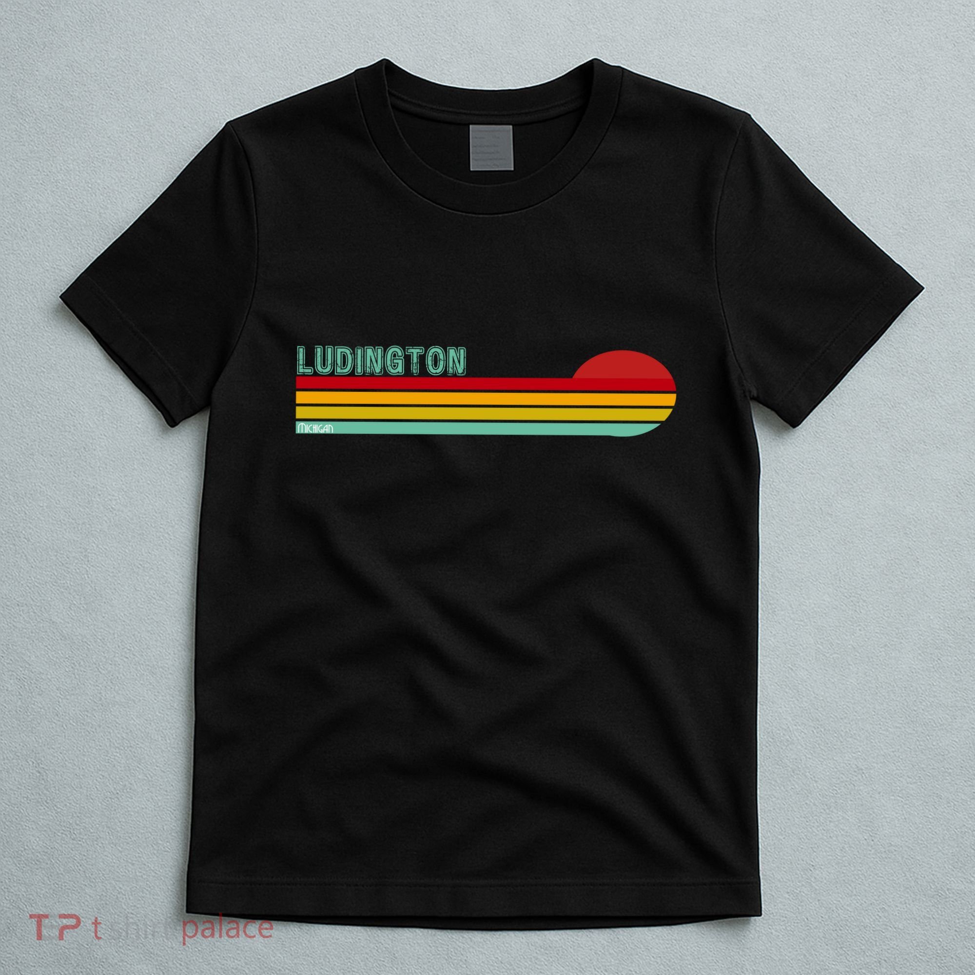 Ludington Michigan Retro T-Shirt