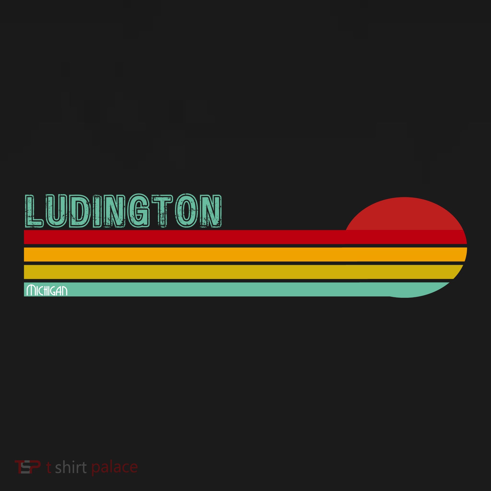Ludington Michigan Retro Backpack
