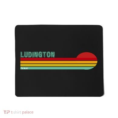 Ludington Michigan Retro Mousepad
