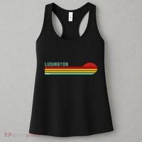 Ludington Michigan Retro Women's Tank Top thumb 3
