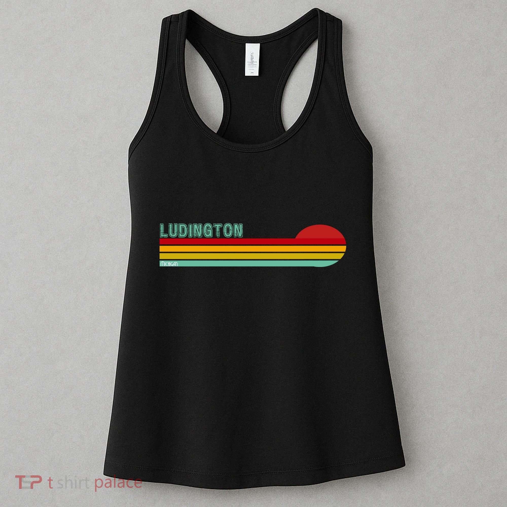 Ludington Michigan Retro Women's Tank Top