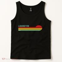 Ludington Michigan Retro Tank Top thumb 2