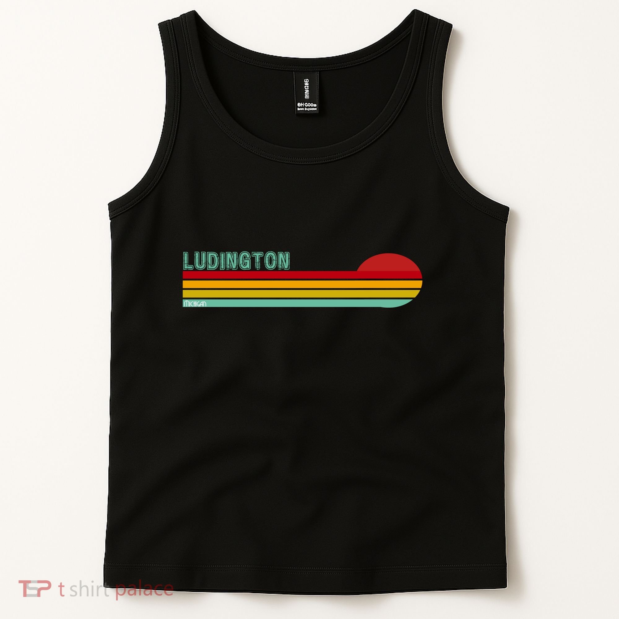Ludington Michigan Retro Tank Top