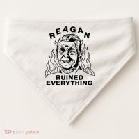 Leeja Miller Reagan Ruined Everything USA-Made Doggie Bandana thumb 0