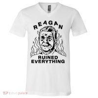 Leeja Miller Reagan Ruined Everything V-Neck T-Shirt thumb 0