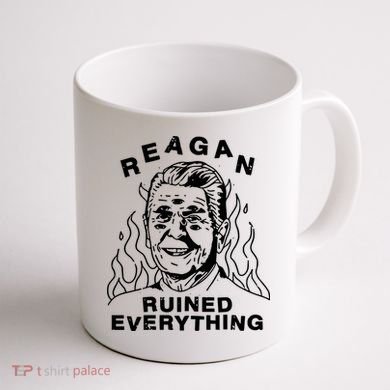 Leeja Miller Reagan Ruined Everything Coffee Mug back