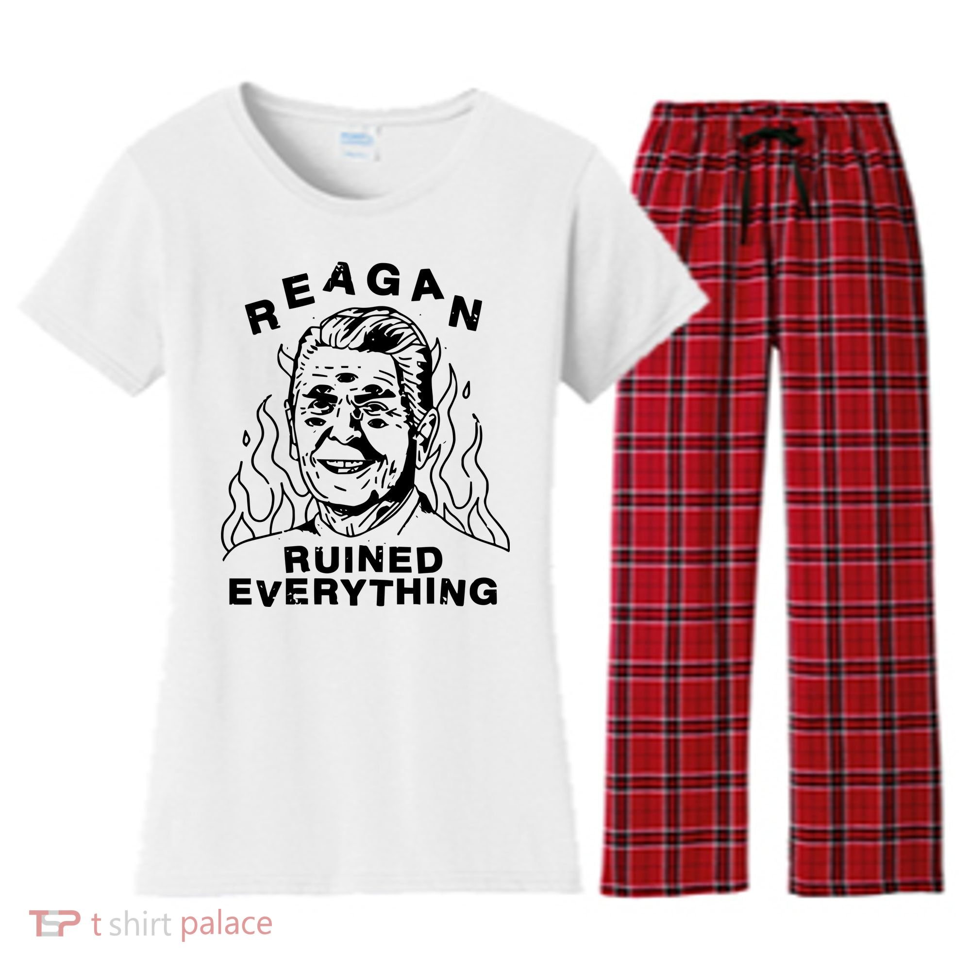 Leeja Miller Reagan Ruined Everything Women's Flannel Pajama Set