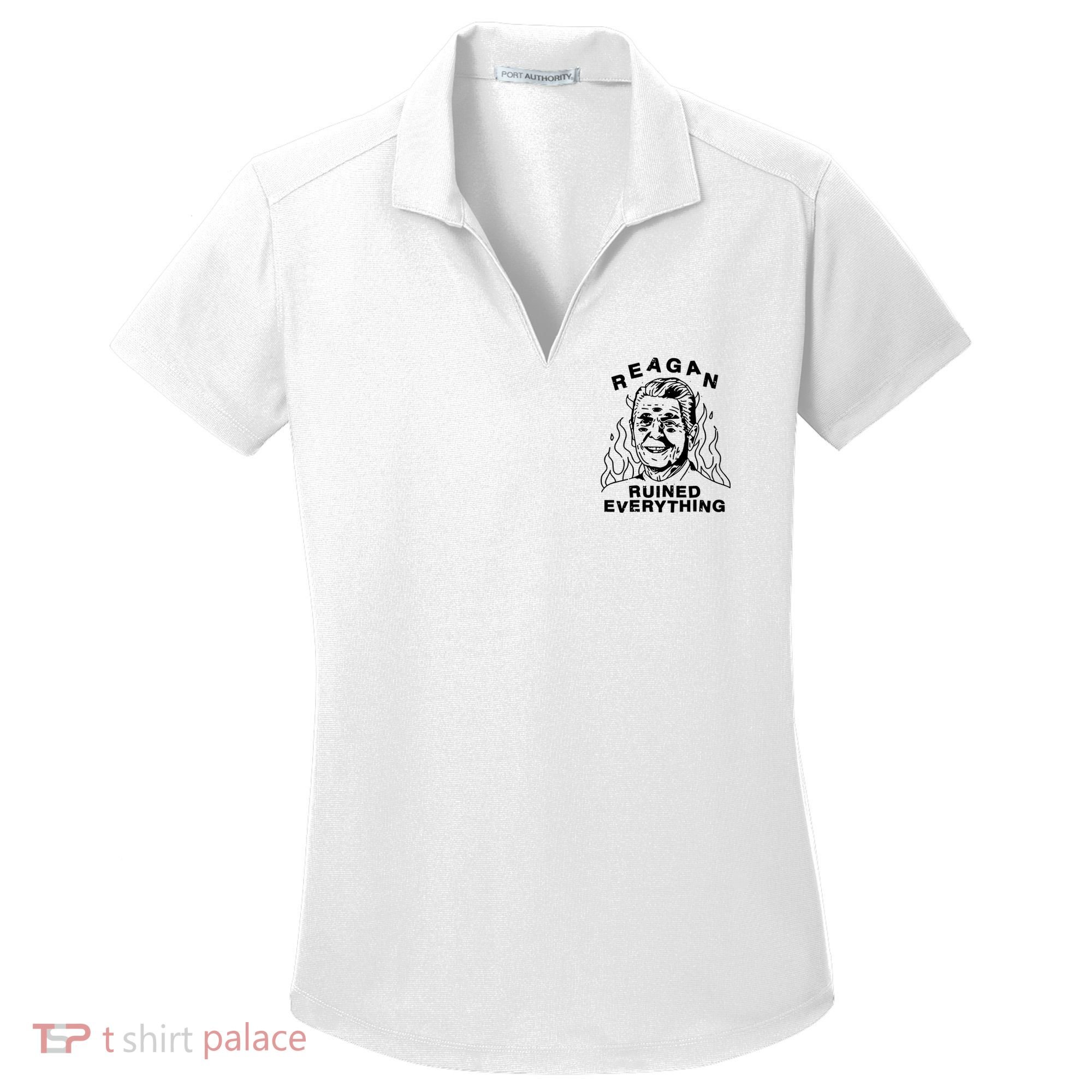 Leeja Miller Reagan Ruined Everything Women's Dry Zone Grid Polo