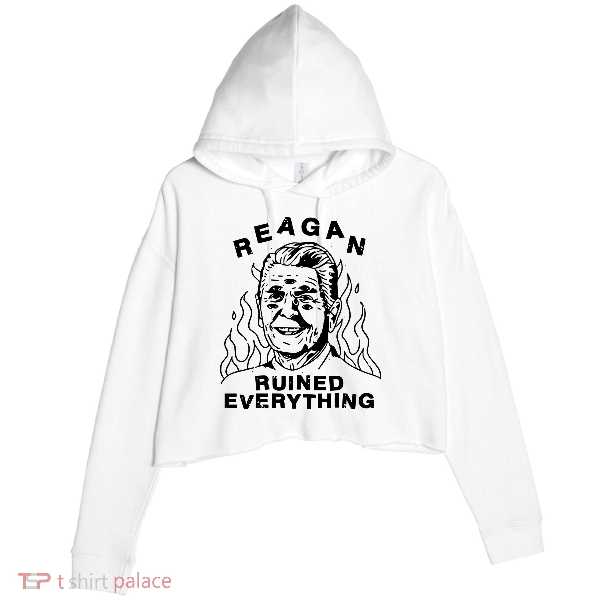 Leeja Miller Reagan Ruined Everything Crop Fleece Hoodie