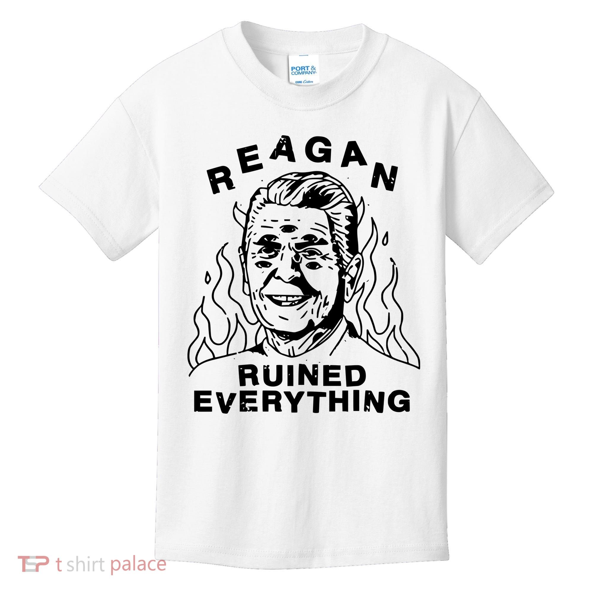 Leeja Miller Reagan Ruined Everything Kids T-Shirt