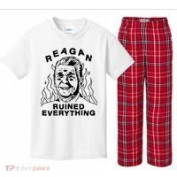 Leeja Miller Reagan Ruined Everything Kids Plaid Pajama Set thumb 0