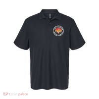 Lake Michigan Retro Unsalted Shark Free Lake Mi Vacation Polo thumb 0