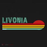 Livonia Michigan Retro Sunset Logo Toddler Hoodie thumb 2