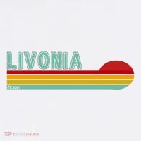 Livonia Michigan Retro Sunset Logo Women's Hoodie thumb 2