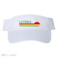 Livonia Michigan Retro Sunset Logo Visor thumb 0