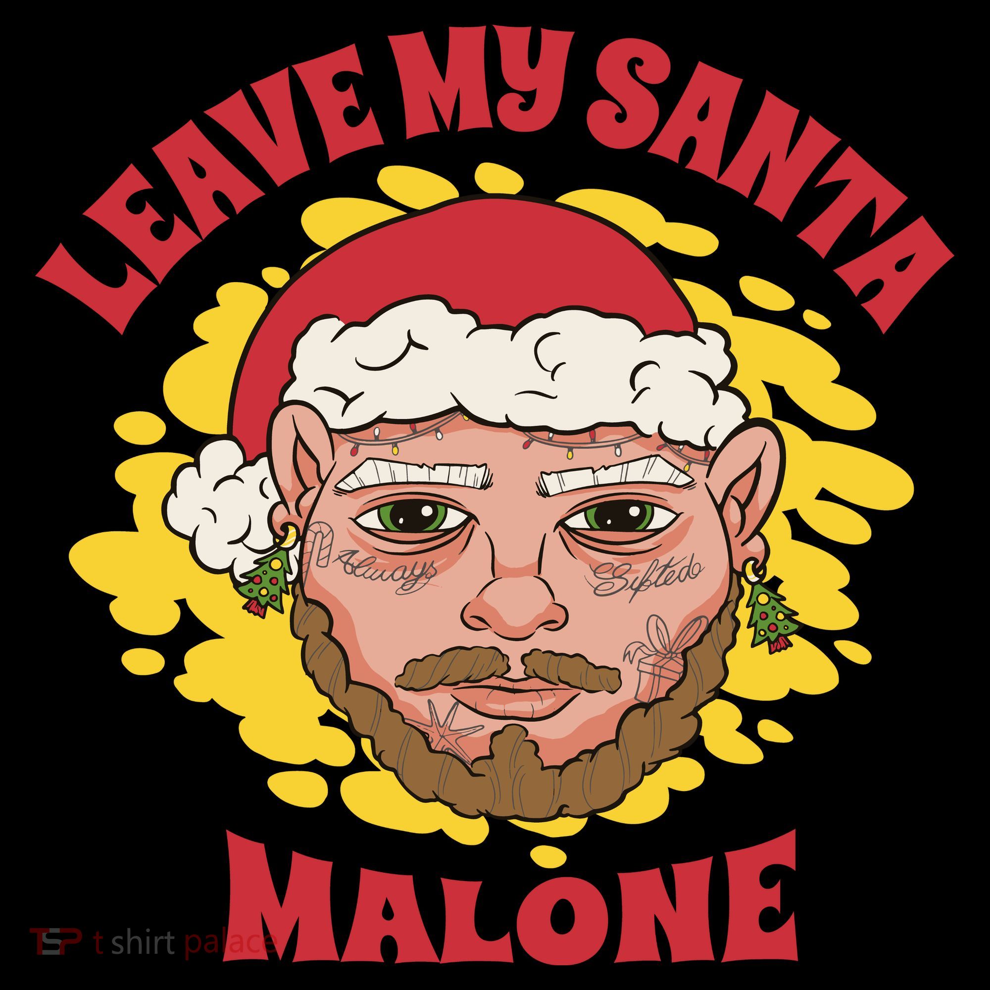 Leave My Santa Malone Funny Christmas Coffee Mug