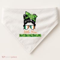 Little Miss Shenanigans Hair Bun St Patrick's Day USA-Made Doggie Bandana thumb 0