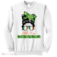 Little Miss Shenanigans Hair Bun St Patrick's Day Sweatshirt thumb 0