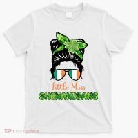 Little Miss Shenanigans Hair Bun St Patrick's Day T-Shirt thumb 0