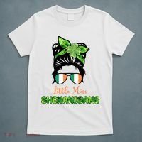 Little Miss Shenanigans Hair Bun St Patrick's Day T-Shirt thumb 5