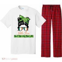 Little Miss Shenanigans Hair Bun St Patrick's Day Pajama Set thumb 0