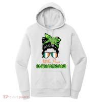 Little Miss Shenanigans Hair Bun St Patrick's Day Women's Hoodie thumb 0