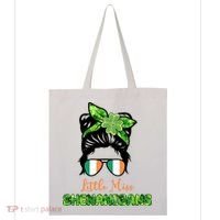 Little Miss Shenanigans Hair Bun St Patrick's Day Tote Bag thumb 0