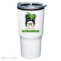 Little Miss Shenanigans Hair Bun St Patrick's Day Tumbler thumb 0
