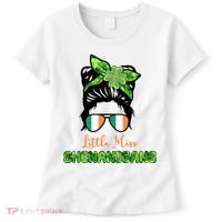 Little Miss Shenanigans Hair Bun St Patrick's Day Women's T-Shirt thumb 0