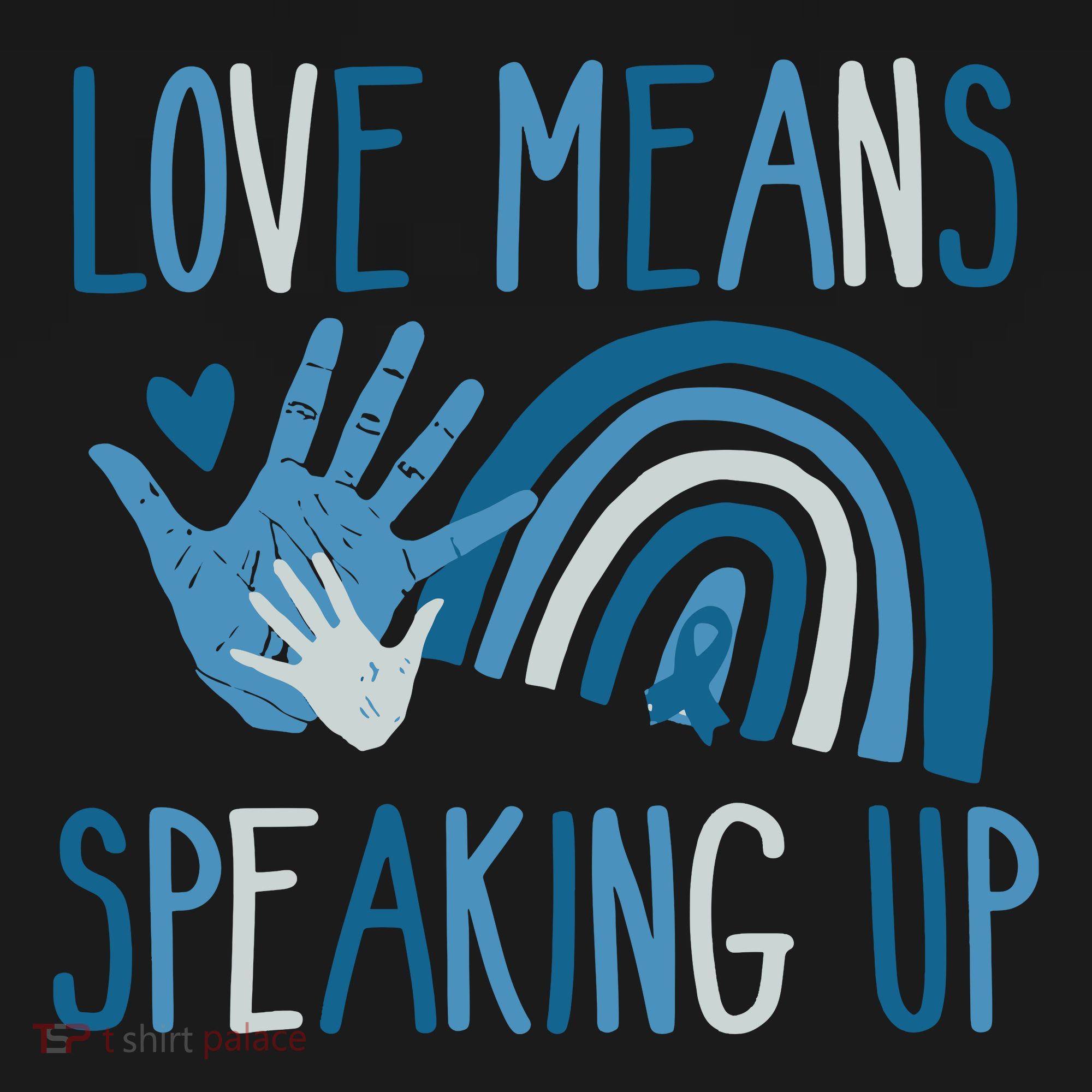 Love Means Speaking Up National Child Abuse Prevention Month Mental Health Women's Hoodie