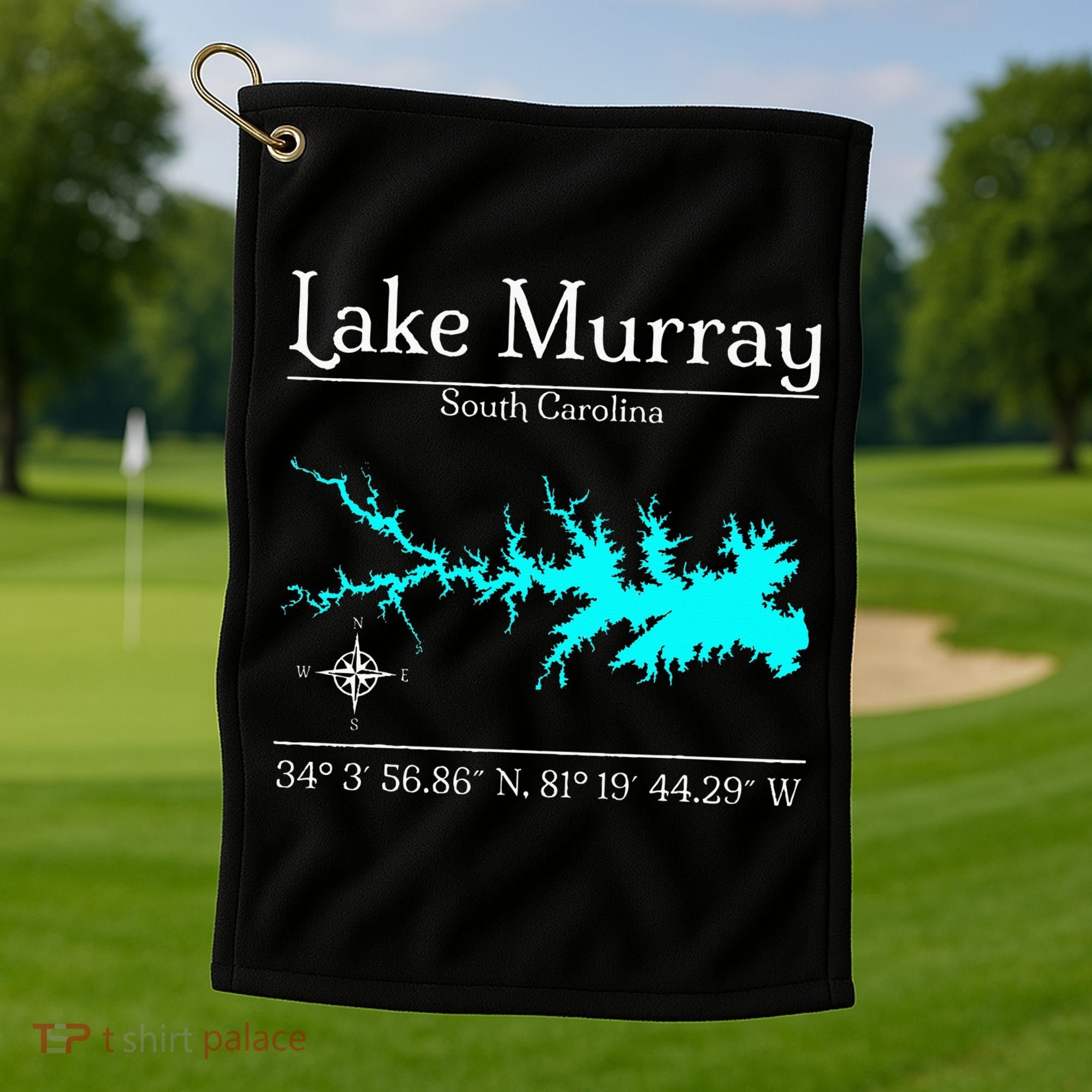 Lake Murray South Carolina Golf Towel