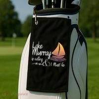 Lake Murray South Carolina Lake Is Calling Golf Towel thumb 2
