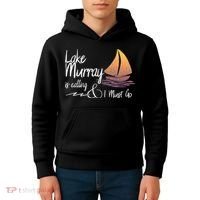 Lake Murray South Carolina Lake Is Calling Kids Hoodie thumb 4