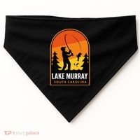 Lake Murray South Carolina Fishing USA-Made Doggie Bandana thumb 0